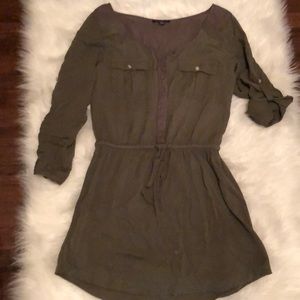 Cotton, drawstring, adjustable waist dress